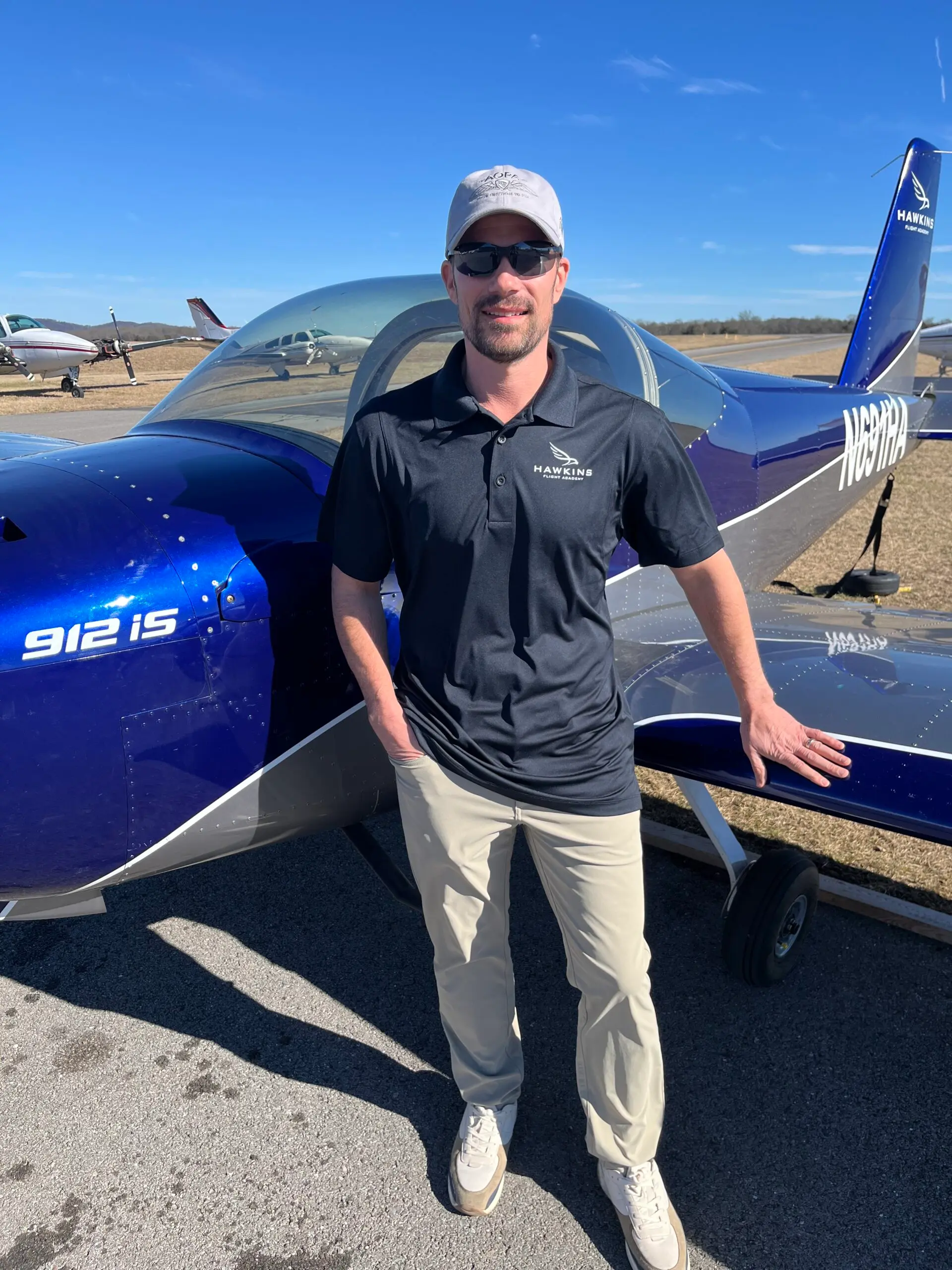Private Pilot student training with Hawkins Flight Academy