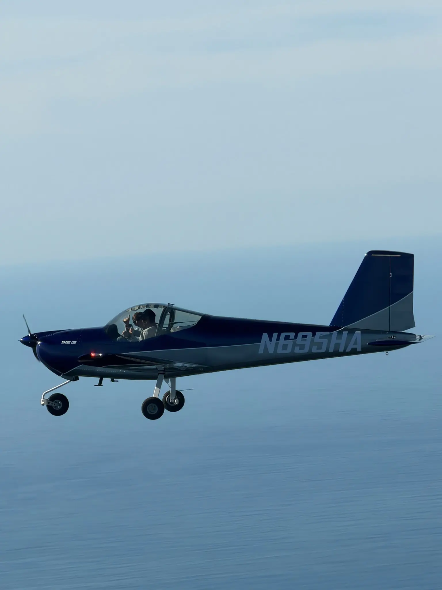 Hawkins Flight Academy RV-12iS (N695HA) in flight.