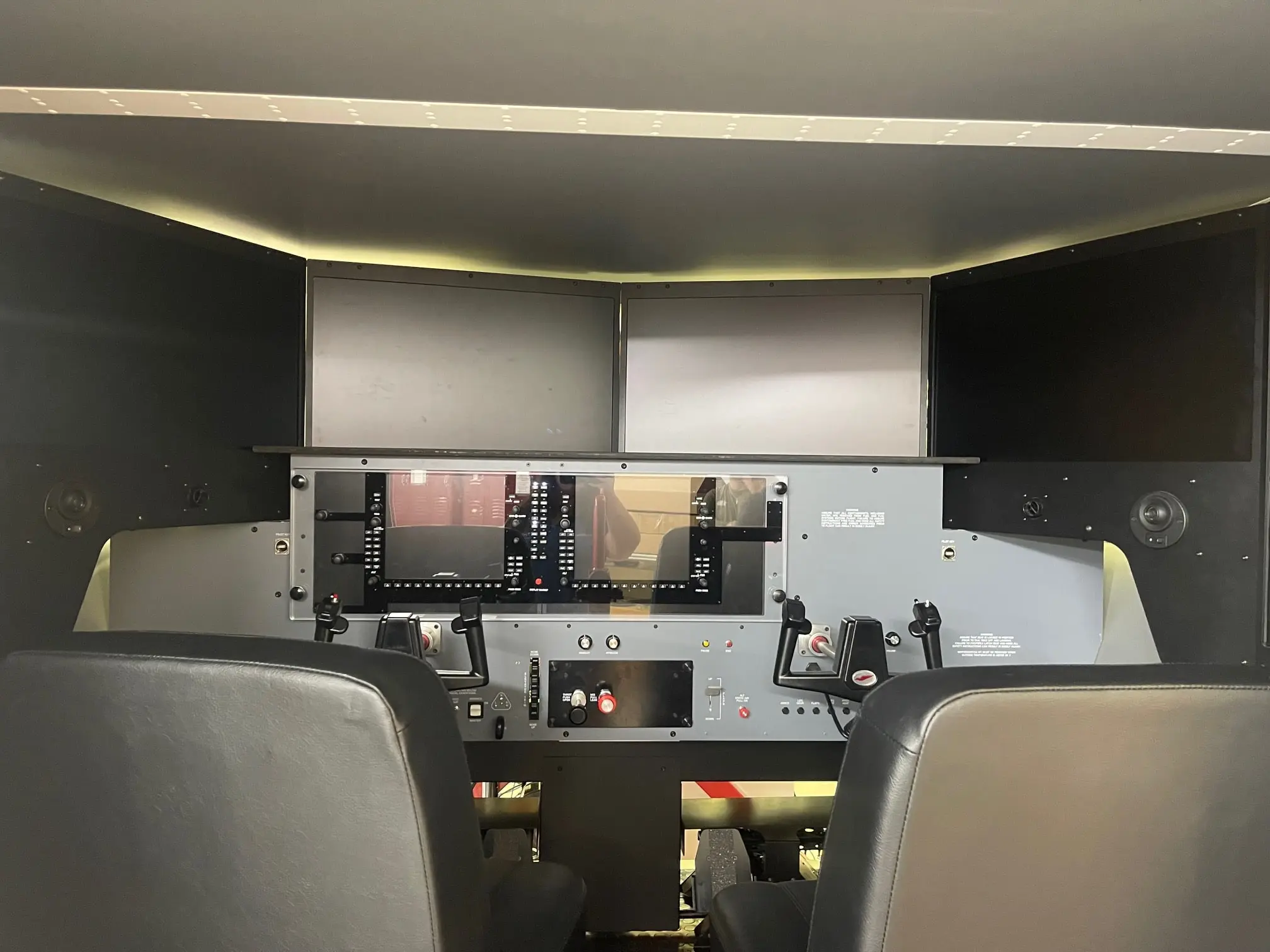 Redbird flight simulator at Hawkins Flight Academy