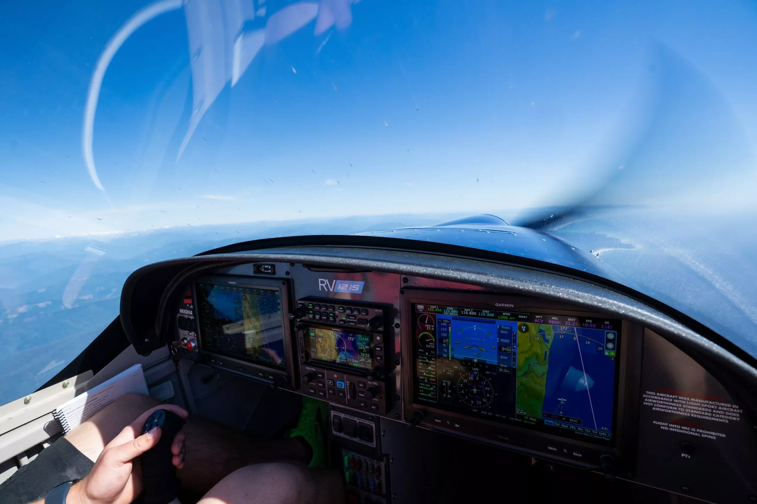 Aircraft panel used in Hawkins Flight Academy training